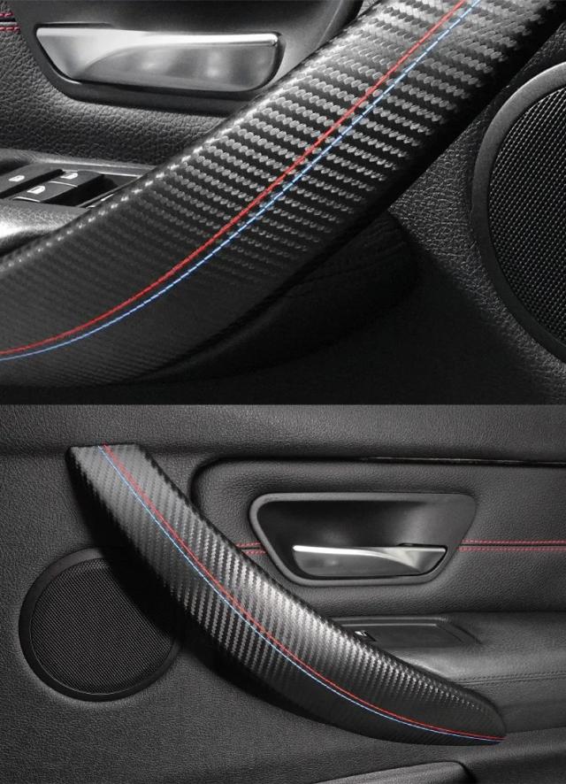 BMW F30 F32 F34 2013-2019 年式用 アルカンタラ インテリアトリム ドアプルハンドルカバー 2点セット 車内アクセサリー 輸入品_18