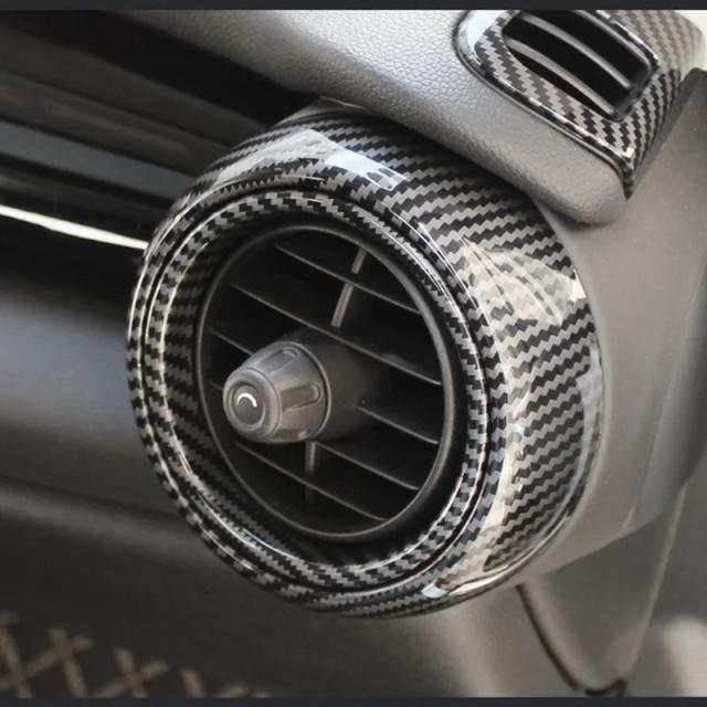 MINI COOPER F55 F56 F57 F60 専用 カーボンファイバー風 内装デコレーションステッカー タコメーターカバー 車内アクセサリー 輸入品