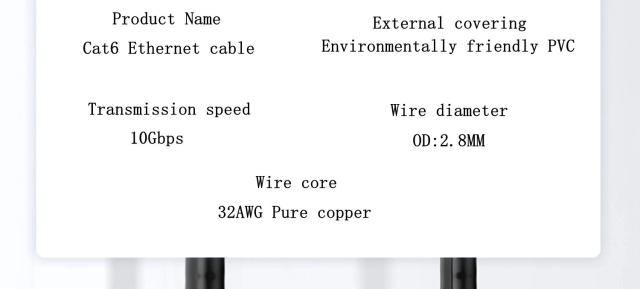 Cat6 イーサネットケーブル 1000M 極細 UTP パッチケーブル RJ45 対応 コンピューター Xbox ネットワーク LAN ケーブル 輸入品_9