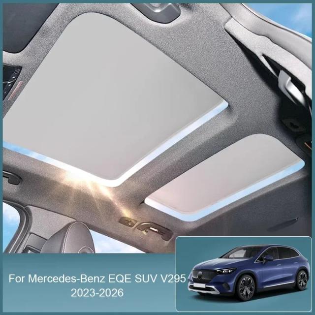 メルセデス・ベンツ EQE SUV V295 2023-2026 専用 静電吸着式サンルーフサンシェード 断熱インテリアアクセサリー 輸入品