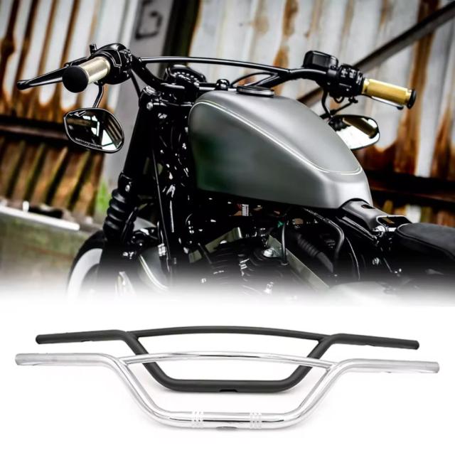 22mm 25mm レトロ モーターサイクル ハンドルバー Harley Sportster XL883 XL1200 X 48 Dyna Softail チョッパー カフェレーサー用 輸入品_9