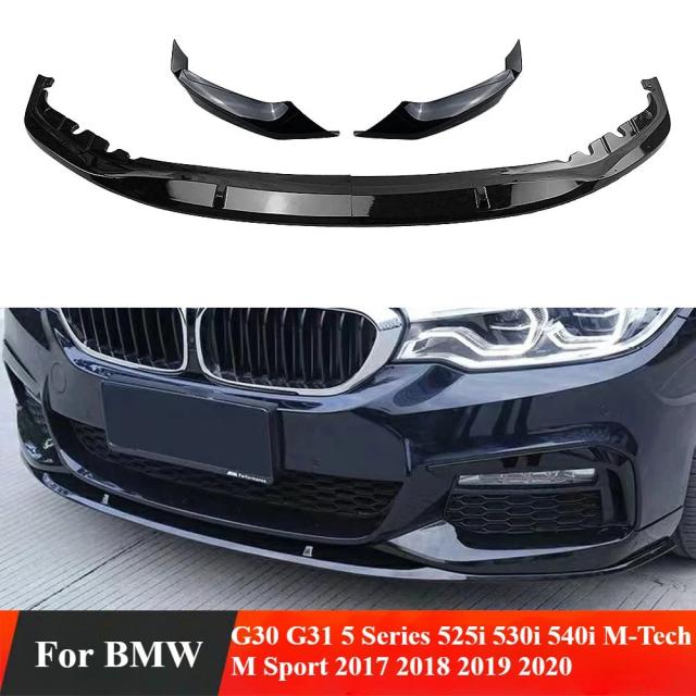 BMW G30 G31 5シリーズ 525i 530i 540i Mスポーツ 2017-用 フロントバンパースポイラー リップ ロアスプリッター 輸入品