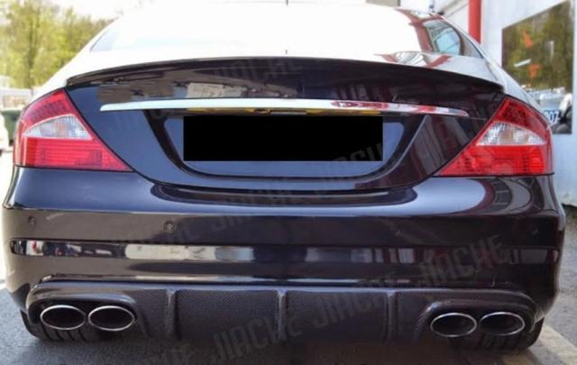 メルセデス・ベンツ CLSクラス W219 CLS63 AMG 用 カーボンファイバー リアバンパーリップディフューザースポイラー (2004-2010年 4ドアセダン 車両スタイリング) 輸入品_10
