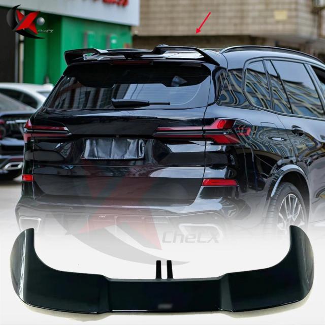 BMW X5 G05 SUV 2019-2024 専用 本物カーボンファイバー製 VTENスタイル ルーフスポイラー リアエアロダイナミックキット ディフューザー テールウィング 輸入品