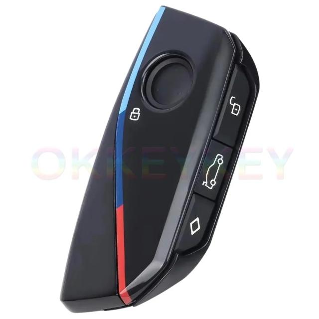 Ecusells 4ボタン スマートキーレスゴー リモートキーフォブ 434MHz ID49チップ BMW 2022-2024 2701A-BK1 純正基板使用 輸入品_4