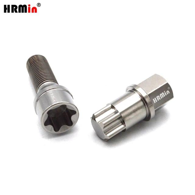 HRMin Gr5チタン製ホイールボルト トルクスコーンシート M14x1.5x28-45mm VW AUDI ベンツ Volvo ランボルギーニ マセラティ等 車種対応 輸入品_13