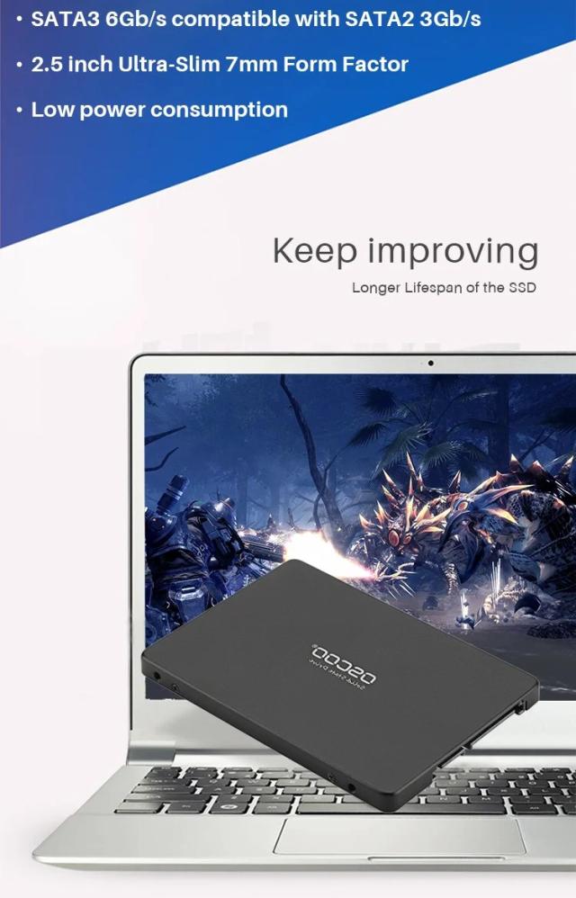 OSCOO 120GB/240GB SATA3 2.5インチ 内蔵SSD ノートPC用 ハードドライブ 輸入品_13