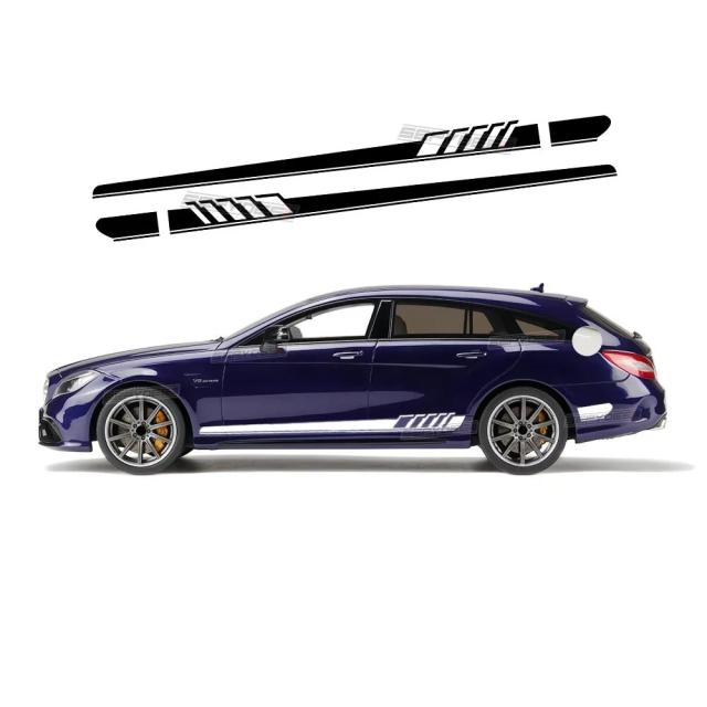 2個セット 車用サイドストライプスカートステッカー ビニールデカール メルセデス・ベンツ CLSクラス C257 C219 W219 C218 W218 X218 用 カーアクセサリー 輸入品