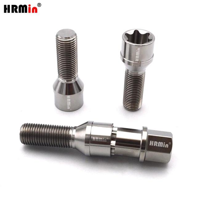 HRMin Gr5チタン製ホイールボルト トルクスコーンシート M14x1.5x28-45mm VW AUDI ベンツ Volvo ランボルギーニ マセラティ等 車種対応 輸入品_12