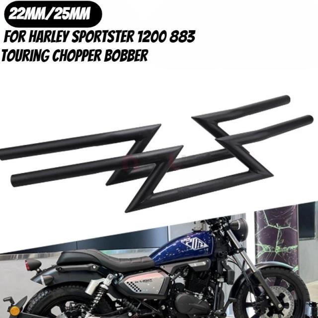 レトロ22mm 7/8インチ 25mm 1インチ モーターサイクルハンドルバー ドラッグZバー ハーレースポーツスター1200 883 ツーリング チョッパー ボバー用 輸入品