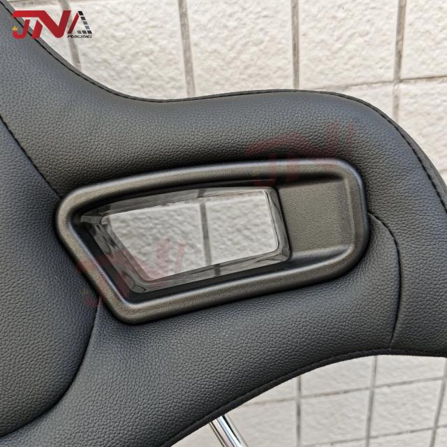 1組 ユニバーサルプラグイン レーシングシートヘッドレスト 高品質PVC 三角穴スプリットタイプ スポーツカーシートヘッド用 輸入品_18