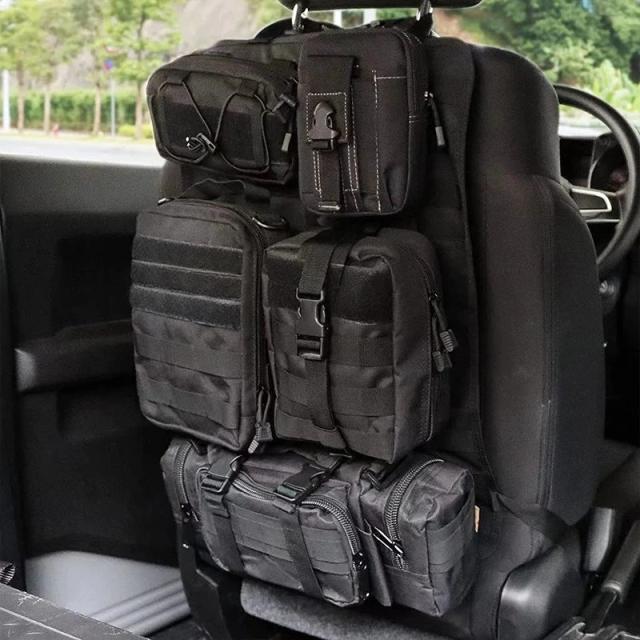 カーシート背面オーガナイザー 車載パネルオーガナイザー 車載用多機能大容量コンビ収納サスペンションバッグ 輸入品_7