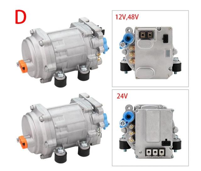 A/C 12V 24V 48V 電動コンプレッサーセット 自動車 トラック バス ボート トラクター 整備工場 エアコン用 輸入品_14
