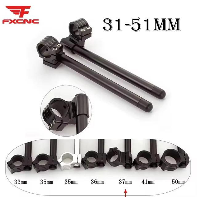 ユニバーサル CNC ハンドルバー ライザー 31mm 33mm 35mm 36mm 37mm 41mm 43mm 45mm 47mm 50mm 51mm オートバイ クリップオン フォーク ライザー 7/8インチ 22mm 輸入品