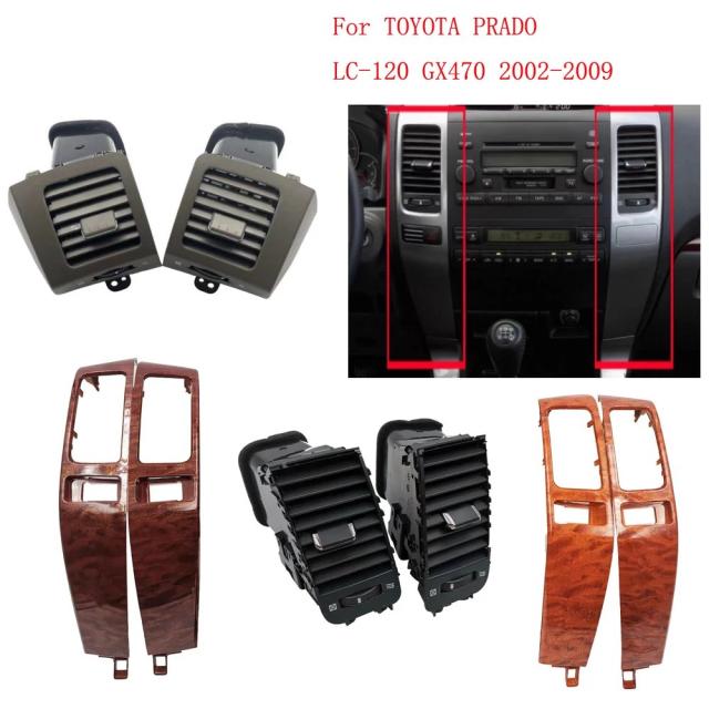 ランドクルーザープラド120 トヨタ レクサスGX470 2003-2009年 用 エアコンアウトレット エアベントプレート ダッシュボードパネル 輸入品_7