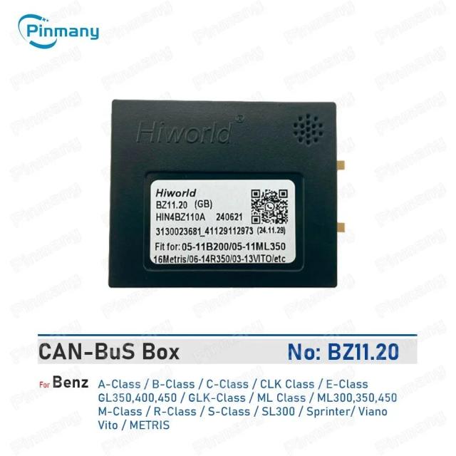 ベンツ専用CANBusデコーダー BZ11 対応車種: A・B・C・E・M・R・S・CLK・ML・GL・SLクラス、GL350/400/450、ML300/350/450、スプリンター、ヴィアノ、ヴィート、メトリス 輸入品
