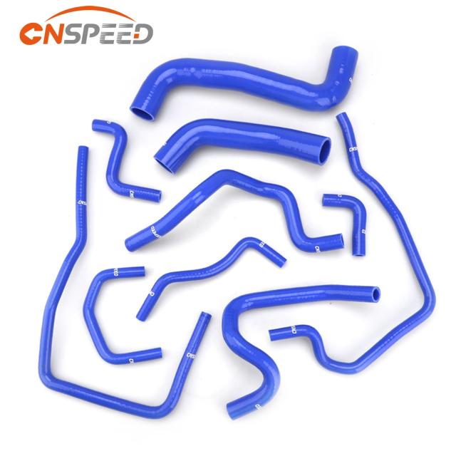 CNSPEED ブルー 10ピース シリコン ラジエーター クーラント ホース キット スバル インプレッサ WRX/STi GDB EJ20 用 輸入品