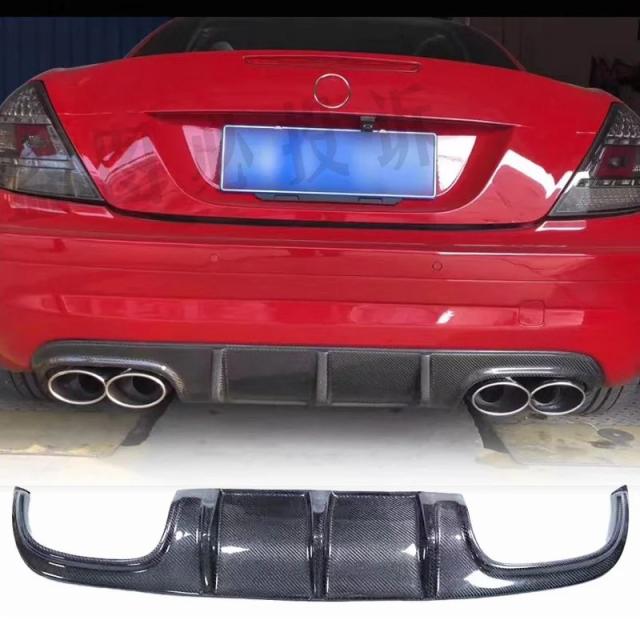 2005-2010年式 メルセデス・ベンツ SLK R171 SLK350 SLK300用 AMGスタイル リアバンパー ボディキット 100%カーボンファイバー材質 (AMG専用) 輸入品