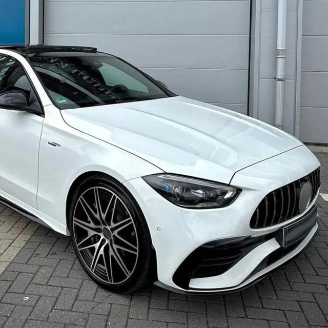 メルセデス・ベンツ Cクラス W206 S206 C260 C43 AMG 式以降 フロントバンパースポイラーリップ ロワボディキット ディフューザー スプリッター チューニングガード 輸入品_14