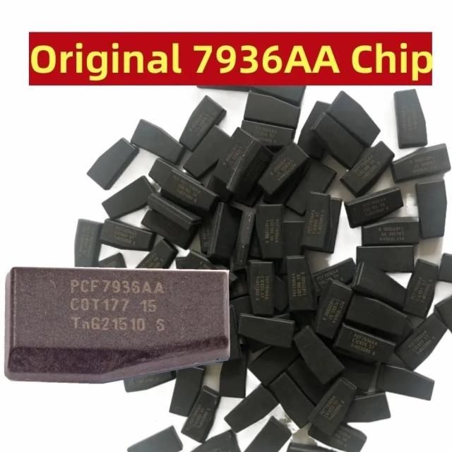 5/10/20/50個 純正 PCF7936 7936 ID46 チップ PCF7936AA 7936AS カーキートランスポンダーチップ 輸入品