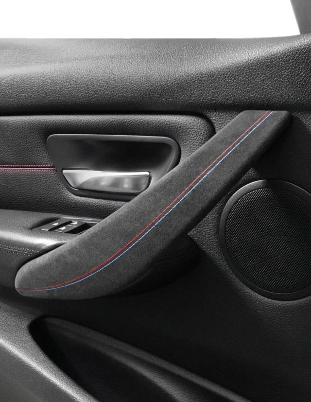 BMW F30 F32 F34 2013-2019 年式用 アルカンタラ インテリアトリム ドアプルハンドルカバー 2点セット 車内アクセサリー 輸入品_9