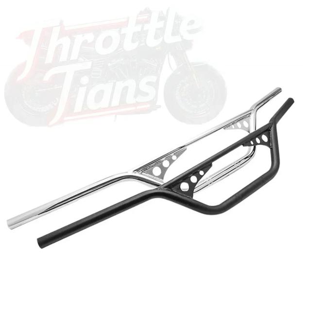 レトロモディファイドハンドルバー 7/8インチ(22mm)・1インチ(25mm) カフェレーサー スポースター チョッパー ボバー ハーレーXL883 XL1200 X48 ダイナ ソフテイル対応 輸入品_5