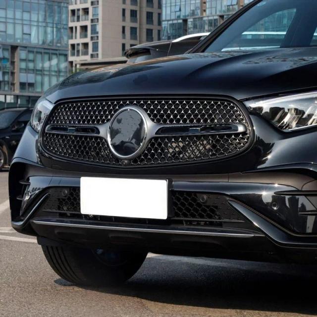 メルセデスベンツ GLCクラス X254 式以降 GLC260 GLC300 AMG 用 ブラックABSセンターグリルカバーストリップ トリム 自動車アクセサリー 輸入品_3