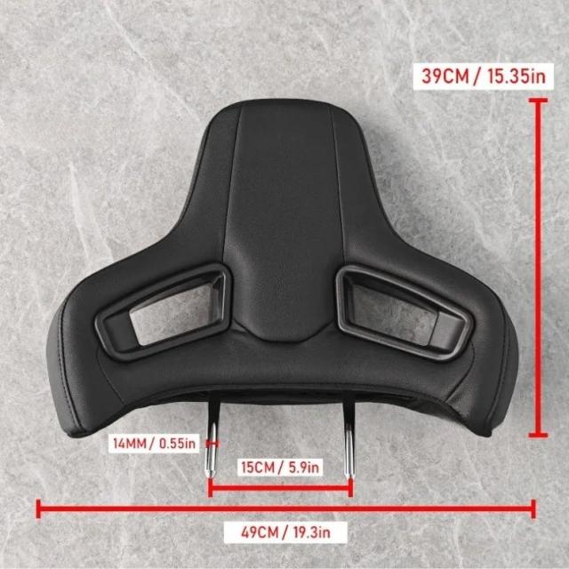 ユニバーサル スポーツシート ヘッドレスト 高品質快適 PVCレザー レーシングヘッドレスト プラグアンドプレイ 車内シートアクセサリー 輸入品_12