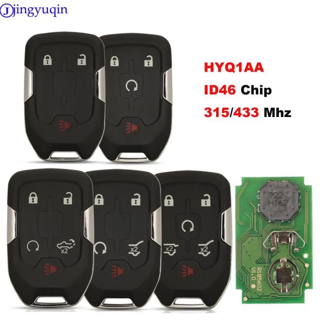 ジンユーチン リモートカークー シボレー タホー シルバラード サバーバン GMC シエラ アカディア テレイン ユーコン HYQ1AA ID46 315/433MHz 対応 輸入品