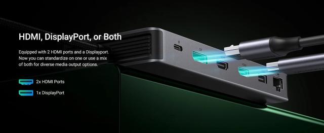 UGREEN USB C ドッキングステーション 13 in 1 4K トリプルディスプレイ デュアルHDMI 10Gbps USB C HUB 100W PD SD/TF 対応 MacBook Pro Air Dell XPS 輸入品_14