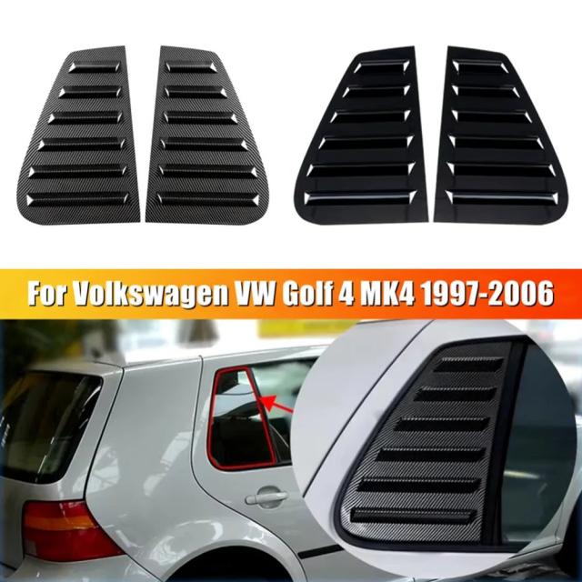 フォルクスワーゲン ゴルフ4 MK4 専用 リアウィンドウルーバー サイドベントトリム シャッターカバー 輸入品