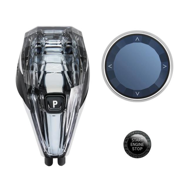 BMW G20 G22 G26 G14 Z4 G29 X3 G01 X4 G02 X5 G05 X6 G06 X7 G07 用 クリスタル 3ピース シフトノブ ハンドル ショートロッド レバー セット LHD車対応 輸入品_4