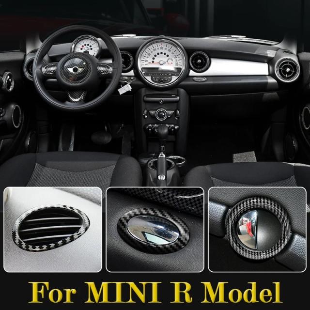 BMW MINIクーパー R55 R56 R57 R58 R59 R60 R61 用 カーボン調 内装 保護カバー ABS 装飾ステッカー 輸入品