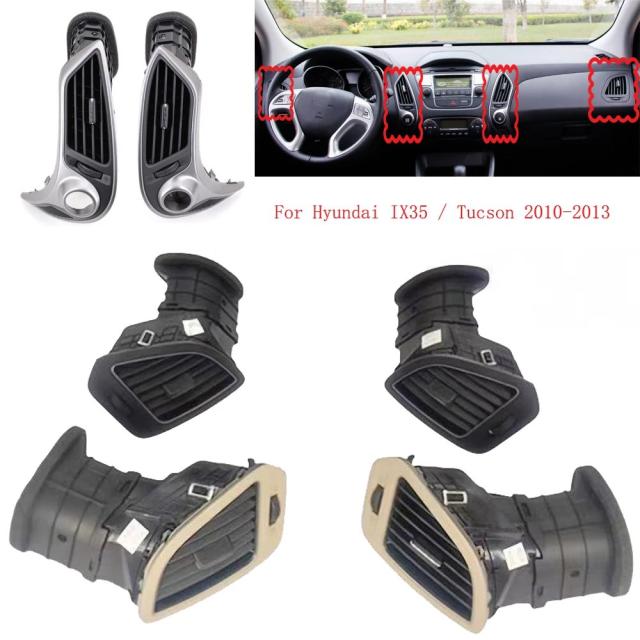 ヒュンダイ・IX35 / ツーソン 2010-2013 年式 車内 フロントダッシュ センターコンソール A/C エアベント アウトレット エアコンアクセサリー 輸入品