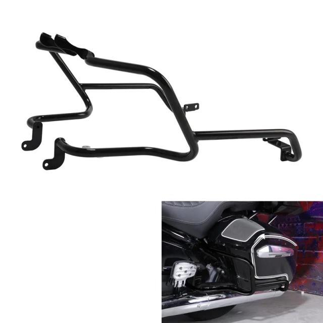 BMW R18 B / R18 トランスコンチネンタル 用 サイドバッグクラッシュバー リアハイウェイプロテクター（2021-モデル対応） 輸入品