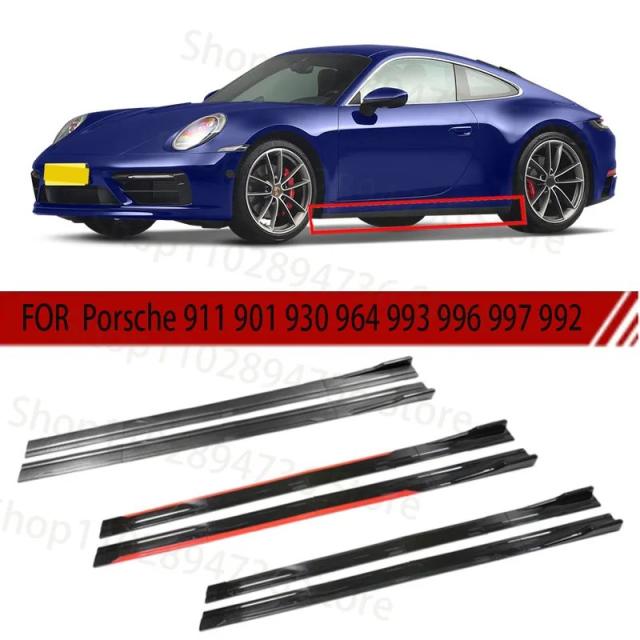 ポルシェ911 901 930 964 993 996 997 991 992用 2メートル サイドスカートエクステンション リップスポイラー バンパーセパレーター 2.18M レーシングサイドスポイラー 輸入品