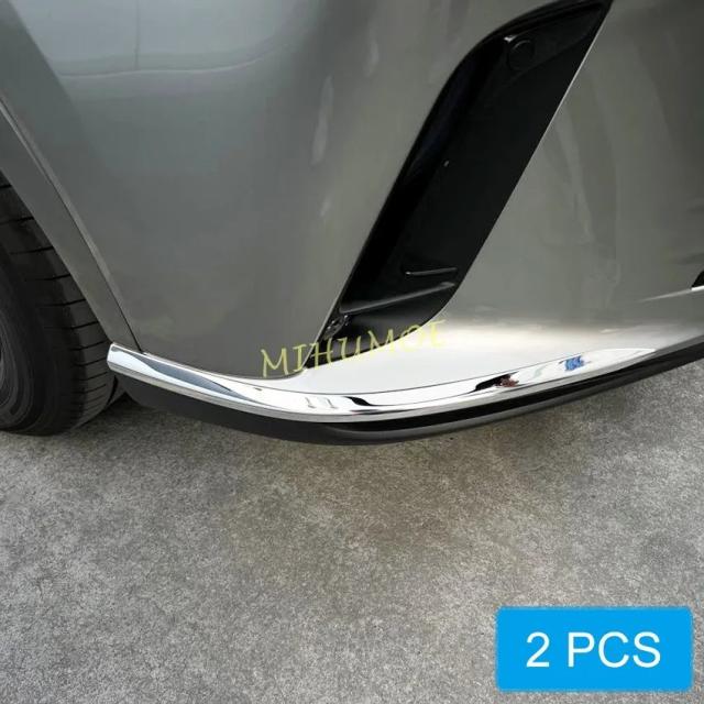 レクサスRX350 RX350h RX450h+ RX500h 2023-モデル用 ステンレス製 フロントバンパーサイドコーナープロテクターカバートリム 輸入品