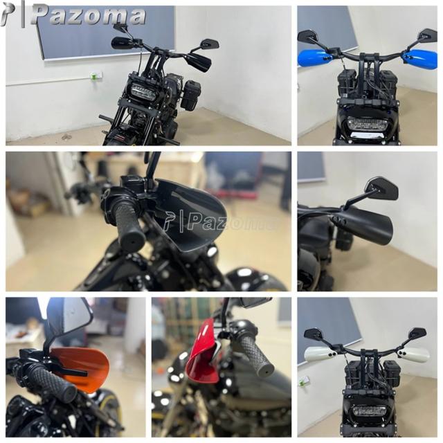 ハーレーダビッドソン Softail Low Rider ST 117 FXLRST Deluxe FLDE Street Bob 18-2023 用 ハンドシールドガード ハンドガード プロテクター 輸入品
