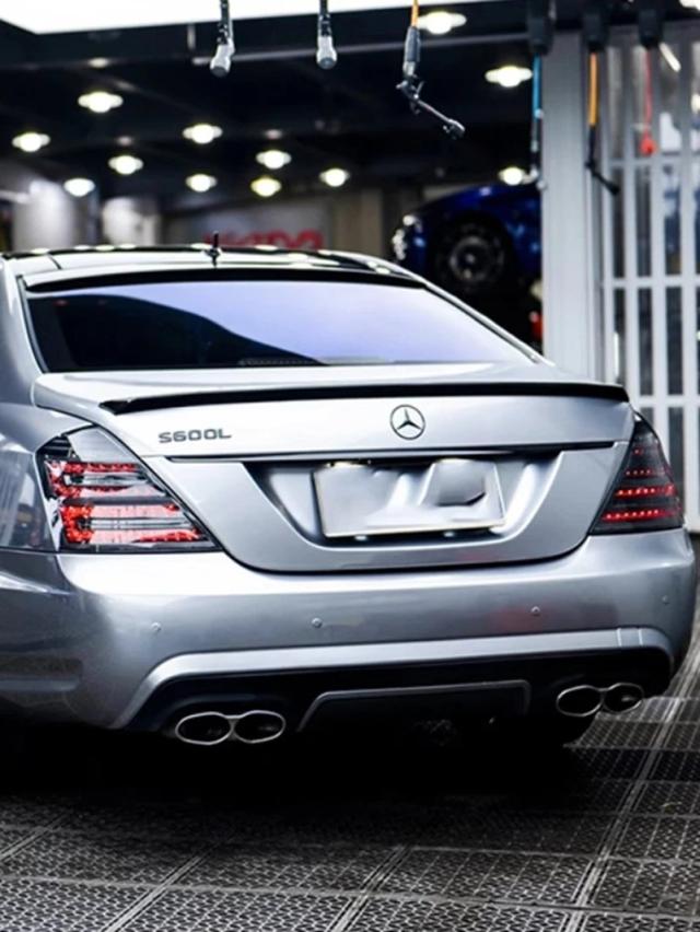 メルセデスベンツ Sクラス W221 用 リアルーフスポイラー (2006-2013年式) ABS樹脂製 トップスポイラー トランクリップ 輸入品_9