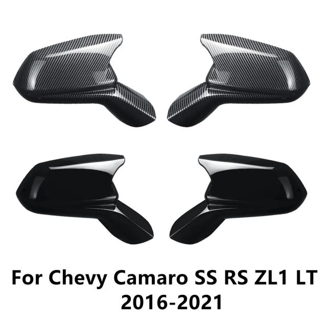 ミラーキャップカバー シボレーカマロ LT SS RS ZL1 2016-2022 用 ドアミラーカバー ウィングキャップ 外装トリム 輸入品