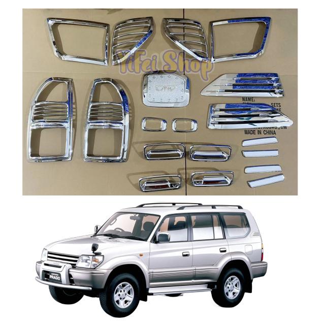 トヨタ ランドクルーザー プラド FJ90 90 3400 1996-2002年 用 車両改造 外装 デコレーション アクセサリー トリム ABS クローム カバー キット 輸入品