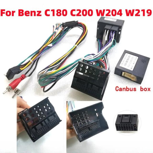 Canbus Box OD-BENZ-03 メルセデス・ベンツ Cクラス W204 S204 C180 C200 W219 用 Android 2Din ラジオ 16ピン 配線ハーネス 電源ケーブル 輸入品 6,855円