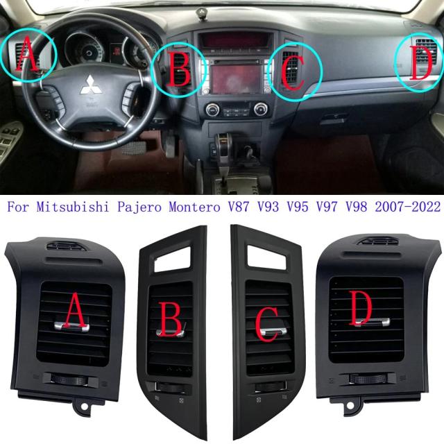 三菱パジェロ/モンテロ V87 V93 V95 V97 V98 2007- インパネ エアコン 内気吹き出し口 輸入品