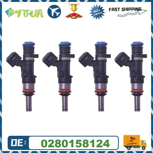 4個セット 高品質燃料噴射弁 0280158124 フェラーリ 599 GTB GTO SA F430 4.3L 6.0L 用 新品 輸入品