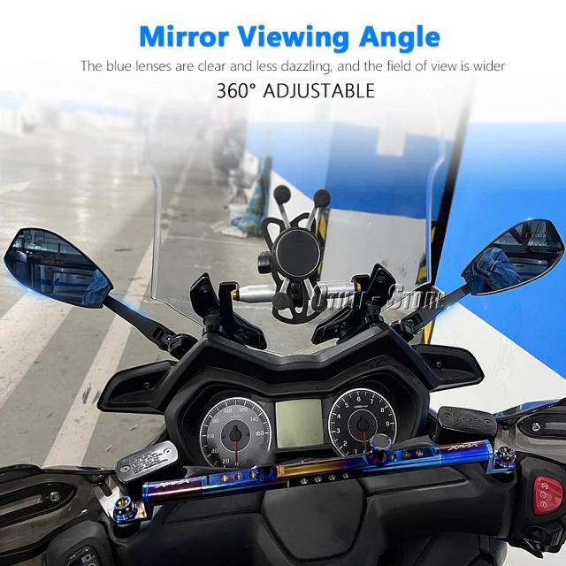 YAMAHA XMAX 300 (式) 用 サイドミラー フロントマウントブラケットキット リアビューミラー 輸入品