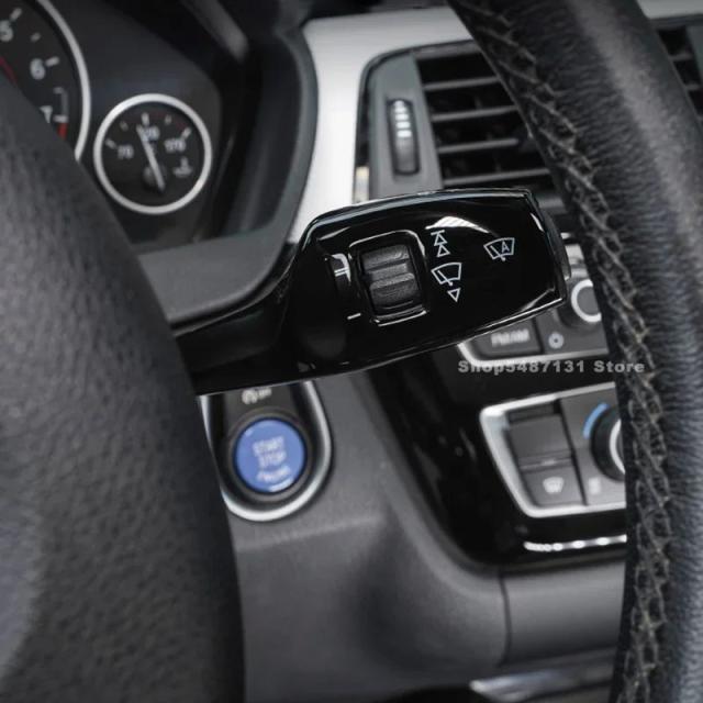 プレミアム品質 ターンシグナルワイパースイッチトリム ステアリングウィールヘッドライトスイッチコントロールカバー BMW 1 3 5 6 7シリーズ アクセサリー 輸入品_6
