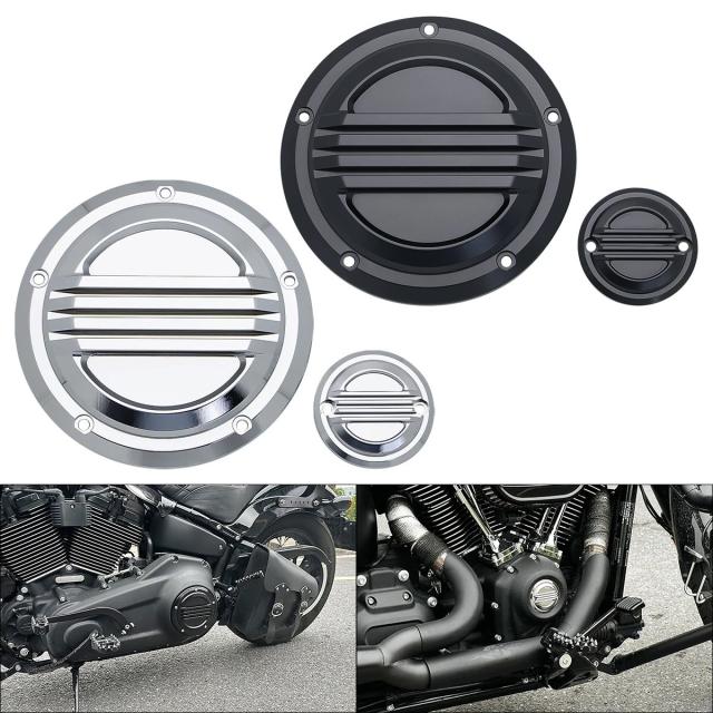ハーレーソフテール ストリート ファットボブ ブレイクアウト FXBR FXLR FXFBS FLFBS FXDR FLHC 114 以降モデル用 エンジンデァービーカバーキット 輸入品