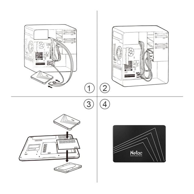 Netac SATA SSD 2TB 4TB 1TB 128GB 480GB 512GB 256GB 内蔵SSD ハードドライブ HDD ノートパソコン用 ソリッドステートドライブ 輸入品_14