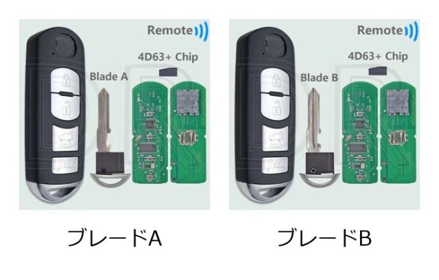 DR Modified SKE11A-04 315MHz SKE11B-01 433MHz 4D63+ チップ カー リモコンキー マツダ MX-5 CX-7 CX-9 MIATA 2009-2015 専用 輸入品