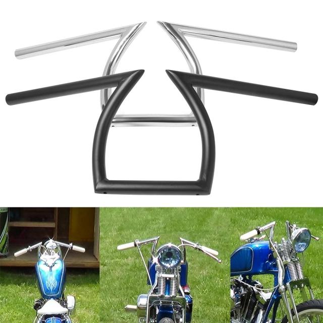 ハーレー・ホンダ・ヤマハ・カワサキ用チョッパー・ボバー オートバイアクセサリー 22mm 7/8インチ 25mm 1インチ ハンドルバー Zスタイル ドラッグハンドルバー 輸入品_7